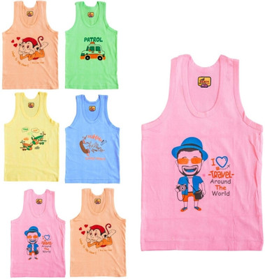 Renox Vest For Boys Cotton(Multicolor, Pack of 7)