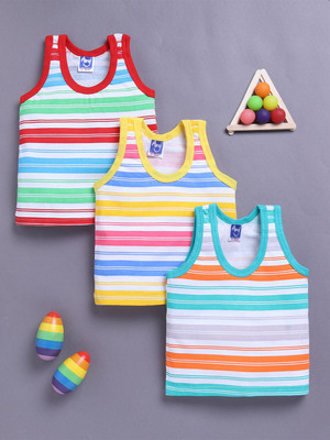 AMY Vest For Baby Boys Cotton(Multicolor, Pack of 3)