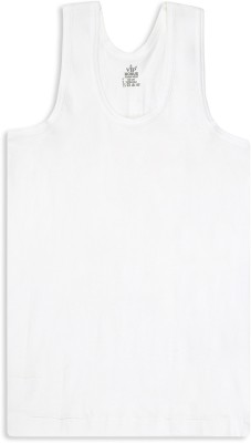 VIP Vest For Boys Cotton(White, Pack of 8)