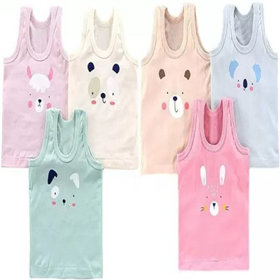 Shakubhar Vest For Baby Boys & Baby Girls Pure Cotton(Multicolor, Pack of 6)