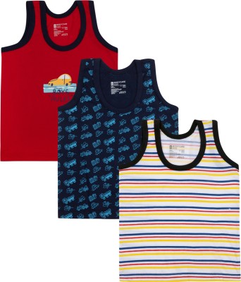 BodyCare Vest For Baby Boys & Baby Girls Cotton Blend(Multicolor, Pack of 3)