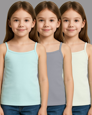 Aamarsh Camisole For Baby Girls(Multicolor, Pack of 3)