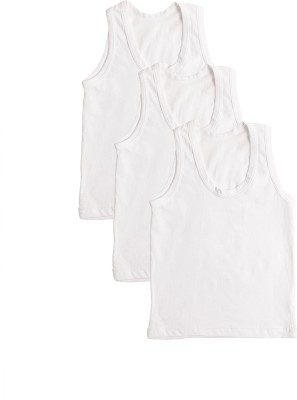 BodyCare Vest For Boys Cotton(White, Pack of 3)