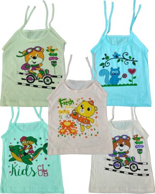 Chinmay Kids Vest For Baby Boys & Baby Girls Cotton(Multicolor, Pack of 5)