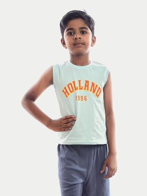 radprix Vest For Boys Cotton(Light Blue, Pack of 1)