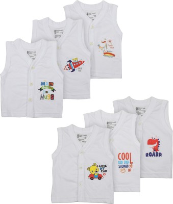 BodyCare Vest For Baby Boys & Baby Girls Pure Cotton(White, Pack of 6)