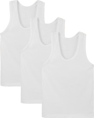 BodyCare Vest For Boys Cotton(White, Pack of 3)