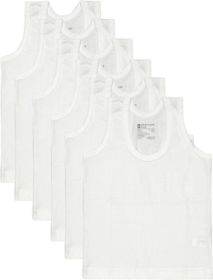 BodyCare Vest For Baby Boys Cotton(White, Pack of 6)