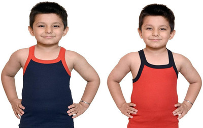 Aivrirra Vest For Boys Cotton Blend(Multicolor, Pack of 2)