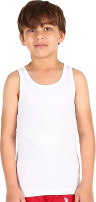 fitto Vest For Boys Pure Cotton(White, Pack of 1)