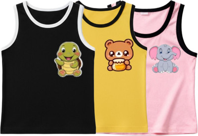 GMRS Vest For Baby Boys & Baby Girls Cotton Blend(Multicolor, Pack of 1)