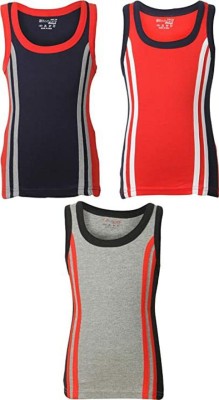 BodyCare Vest For Boys Cotton Blend(Multicolor, Pack of 3)