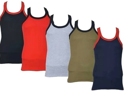 Lavaz Vest For Boys Cotton Blend(Multicolor, Pack of 5)
