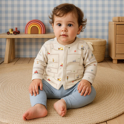 MINI KLUB Vest For Baby Boys Cotton(White, Pack of 2)