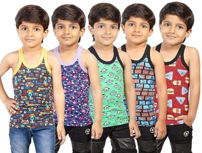 Maya Bookkey Vest For Baby Boys & Baby Girls Cotton(Multicolor, Pack of 6)