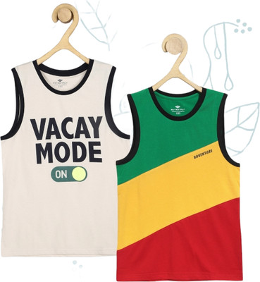 METRONAUT Vest For Boys Pure Cotton(Multicolor, Pack of 2)