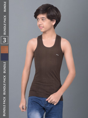 Dollar Bigboss Vest For Boys Cotton(Multicolor, Pack of 3)