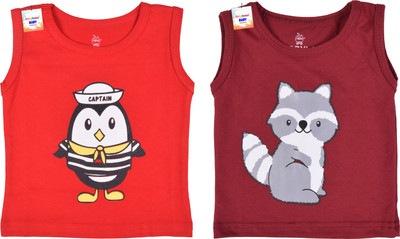 BabyToons Vest For Baby Boys & Baby Girls Cotton Silk(Multicolor, Pack of 2)