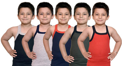 Aivrirra Vest For Boys Cotton Blend(Multicolor, Pack of 5)