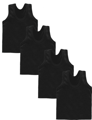 Kronado Vest For Boys Cotton Blend(Black, Pack of 4)