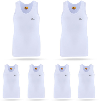 Renox Vest For Boys & Girls Cotton(White, Pack of 6)