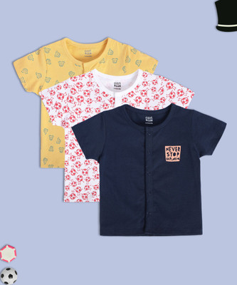 MINI KLUB Vest For Baby Boys Pure Cotton(Multicolor, Pack of 3)