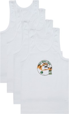 BodyCare Vest For Boys Cotton(White, Pack of 4)