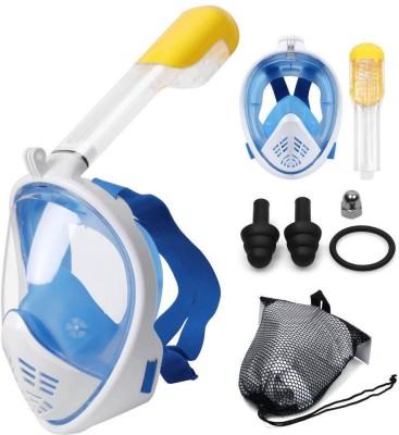 Ketumal snorkel mask,dive mask,swimming goggles,Full Face Snorkel Mask (Blue ,S/M) Swimming Kit