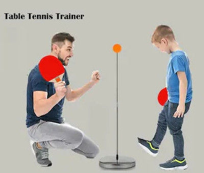 GKNEX Table Tennis Trainer Adults Teenagers Toys for Rebound Rackets Table Tennis Kit Badminton Kit