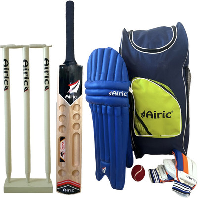 Airic Durable and Stylish Scoop Popular Willow (Size 7) For Men Cricket Kit