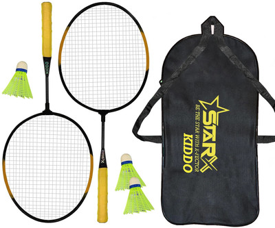 STARX Kiddo Badminton Racket Kit for Kids with 3 Corks and Cover (Badminton for Kids) Badminton Kit