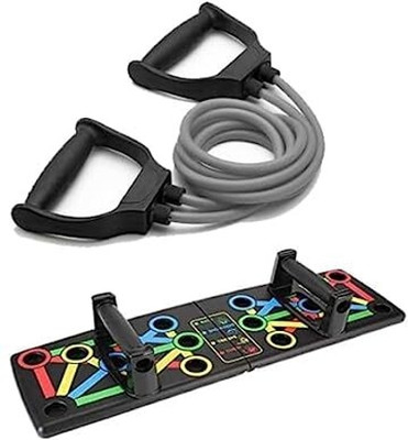 CODIVER Push up bar stand and resistance tube Fitness Accessory Kit Kit