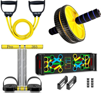 PRO365 Combo Of Tummy Trimmer, Pushup board, Ab roller and Toning tube Fitness Accessory Kit Kit deal from flipkart