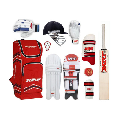 HF MRF GRAND Virat Kolhi VK-18 Set of 4 NO ( Ideal For 8-10 Years ) Complete Cricket Kit
