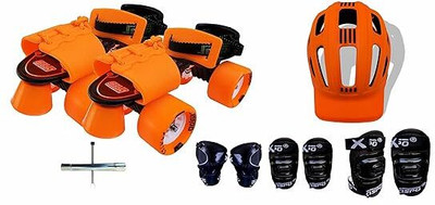 Jaspo Speed Lovers Pro Senior Skates Combo (Skates+Helmet+Knee+Elbow+Wrist+Bag)Suitable For Age 6 To 14 Years Skating Kit Jaspo Speed Lovers Pro Senior Skates Combo (Skates+Helmet+Knee+Elbow+Wrist+Bag)Suitable For Age 6 To 14 Years Skating Kit