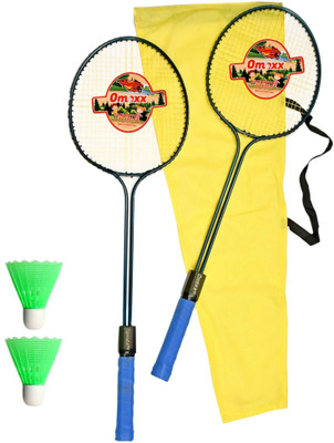 omexx Double Shaft Badminton Racquet With 2 Nylon Shuttle Badminton Kit