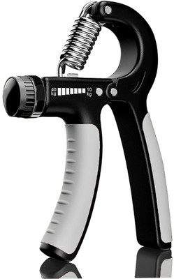RECTITUDE Adjustable Hand Gripper for Men Forearms Grip Strengthener 10-40 Kg Hand Grip/Fitness Grip(Grey)