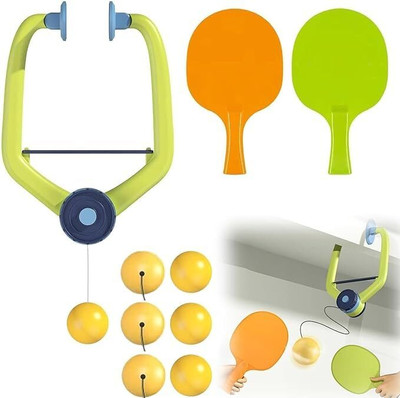 MY BABY LOVE A PERFECT CARE Portable Hanging Table Tennis Trainer Set, with Ping Pong Balls &Paddle for Kids Tennis Kit