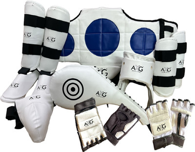 AXG NEW GOAL Perfect and Durable Taekwondo Muay Thai Kick Kickboxing MMA Kit (Medium) 9-15yrs Boxing Kit