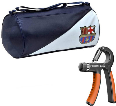 TRUE INDIAN Body building gym bag with Orange Gripper Fitness Accessory Kit Kit