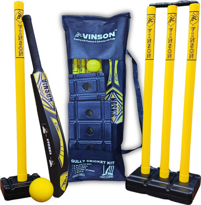 Vinsonsports Stokes Tweenager Cricket Kit (8-12Y) with Bat, Stumps, Balls & Carry Bag Combo Cricket Kit