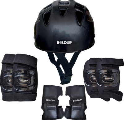 BOLDUP Cycling Protective Training Set kit Protection Helmet Elbow | Hand Guard Skating Kit