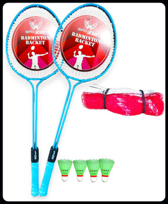 SPO Zone Badminton_Racquet Set of 2 With Shuttle cock@9-90 Badminton Kit