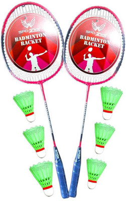 SPO Zone Premium Quality Badminton Rackets With Shuttle Cocks Badminton Kit_MF-22 Badminton Kit