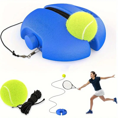 GRANTHI ENTERPRISE Tennis & Cricket Trainer Rebound Ball Solo Tennis Training for Self Practice Tennis Kit