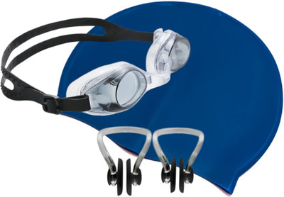 RESABGD Silicon Swimming Goggles Cap Nose Plugs Swimming Kit