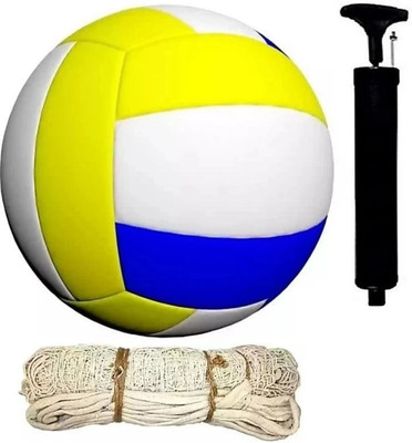 HOC CLASSIC 11 AND NYLON NET BLACK WITH AIR PUMP Volleyball Kit