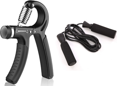 Fitnesstricks Sports & Fitness Combo of Hand Gripper & Skipping Rope (Pack Of 2) Fitness Accessory Kit Kit