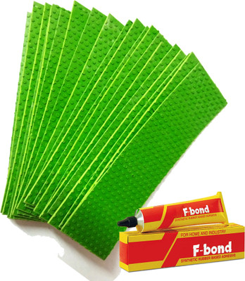 Fit City Care India Toe Guard for Cricket Bats (Green) + Adhesive Bond Tube (50ml) - Pack of 25 Cricket Kit