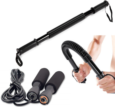 Pheonix 40kg Power Twister Bar and Skipping Rope (Pack of 2) Fitness Accessory Kit Kit